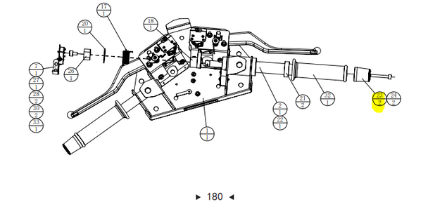 Handlebar end for MotoBlitz (1.8.SB001-0020)
