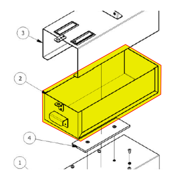 WeldAssyCashBox Housing for HYPERshoot (HSH-SA-08-R0)