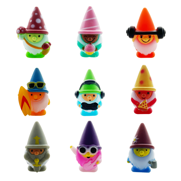 2" Rubber Gnomes Mix (Carton of 576pcs)