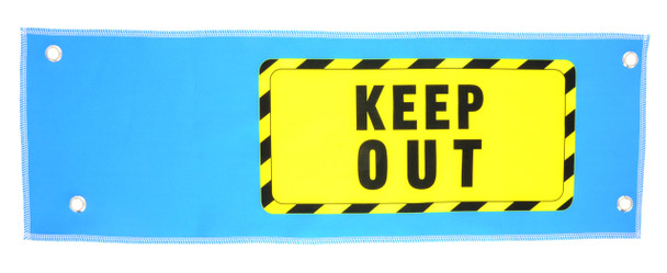 Keep out sign LEFT SIDE for Virtual Rabbids (RB1-PC-018B-R0)