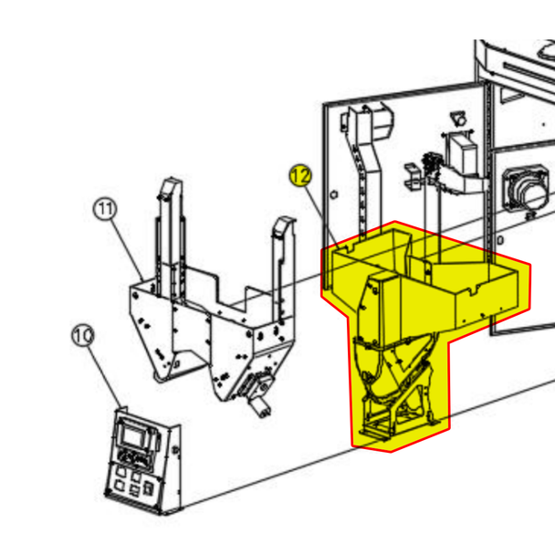 Stack coin bucket module for Tornado (TORNADO-006 /01.012.139)