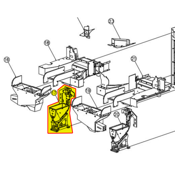 Count coin bucket module-L for Tornado (TORNADO-011 /01.012.140)