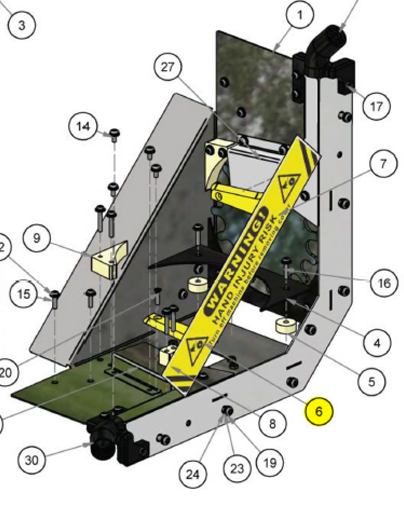 Guide Rails (Left Hand) for Cyberpunk 2077: Turf Wars (SG_FP-069-LH-R3)