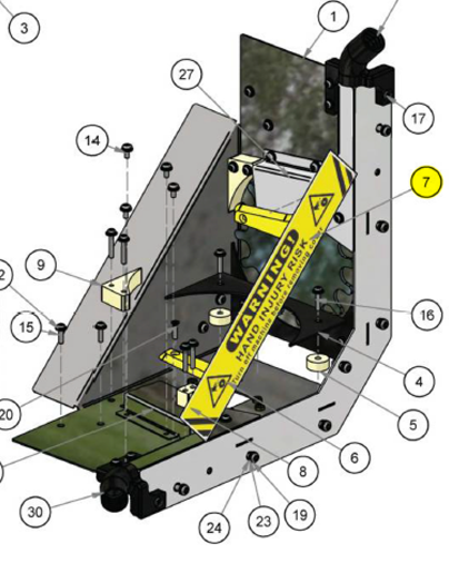 Guide Rails (Right Hand) for Cyberpunk 2077: Turf Wars  (SG_FP-069-RH-R3)
