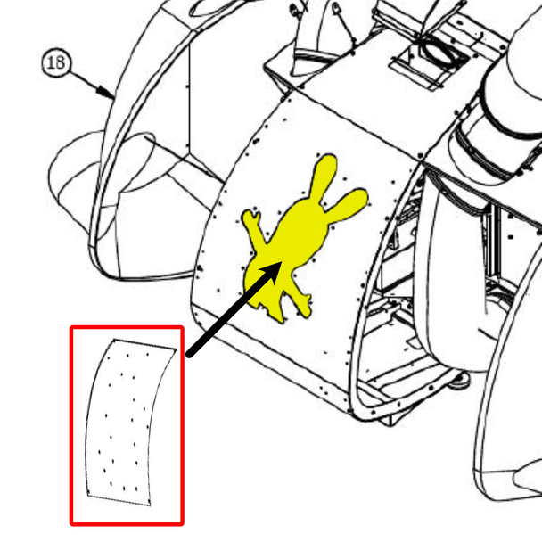 Acrylic Milk Rabbid Logo for Rabbids (RHD_FP-11-R0)