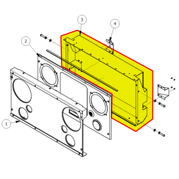 Display Panel Casing for HyperShoot (HSH-SA-14-R2)