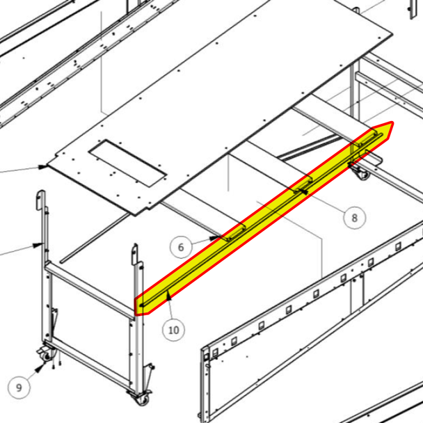 T Edge LED Strip Mounting for Hypershoot (HSH-FP-039-RO)