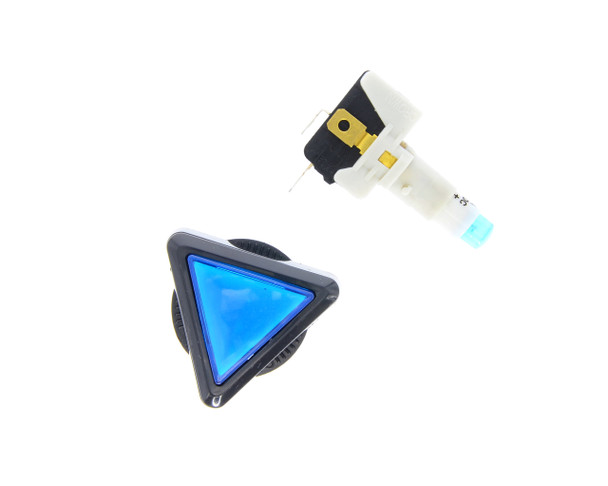Blue Triangular Push Button for Color Match Models (EA0588)