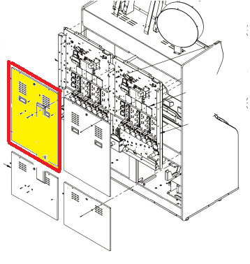 Rear access door for maintenance