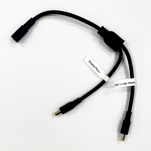 Computer display and card reader power cable (One-to-two power supply branch line) for Cotton Candy Machine