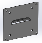 R&M Ticket Dispenser Fixing Plate