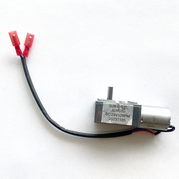Right angle reduction motor for output rod