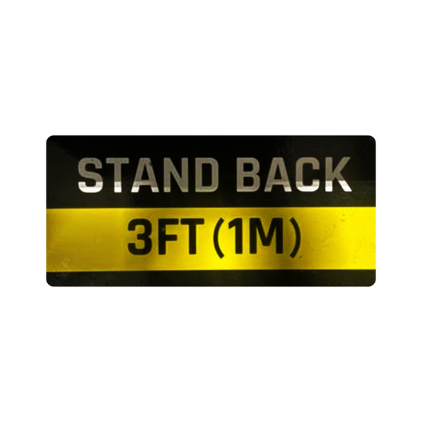"Stand Back" Decal