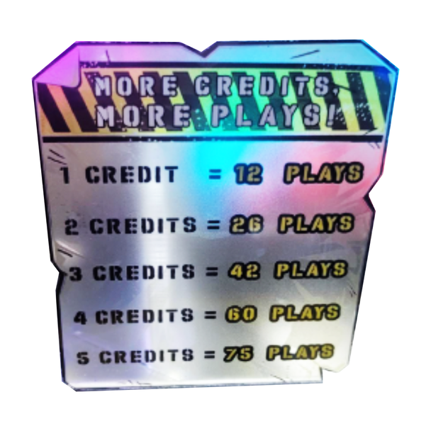 Multi-Coin Insertion Instruction Sticker