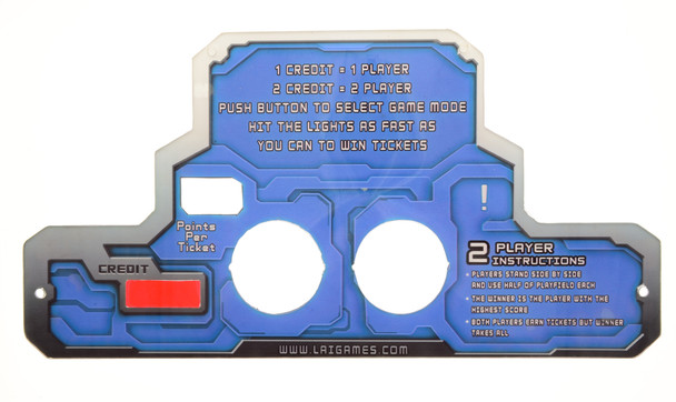 Acrylic Control Panel for Speed of Light (SOL-FW-07-R1)