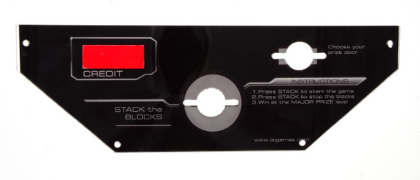 Acrylic Control Panel for Stacker Wallstreet (WS1-FP-02-R1) (OBSOLETE)