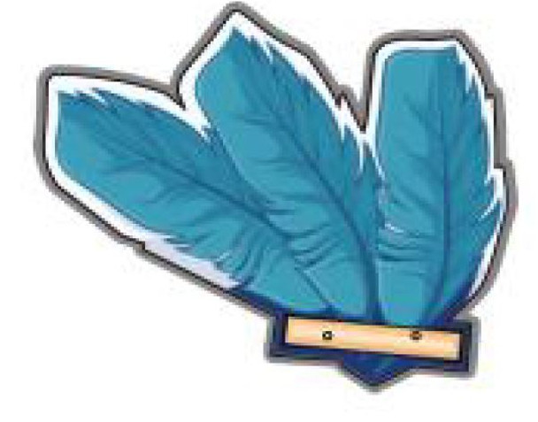 Blue Feather Acrylic for ABCC (SKSP-16)