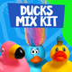 2" Rubber Duck Mix (Carton of 500pcs)