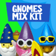 2" Rubber Gnomes Mix (Carton of 576pcs)
