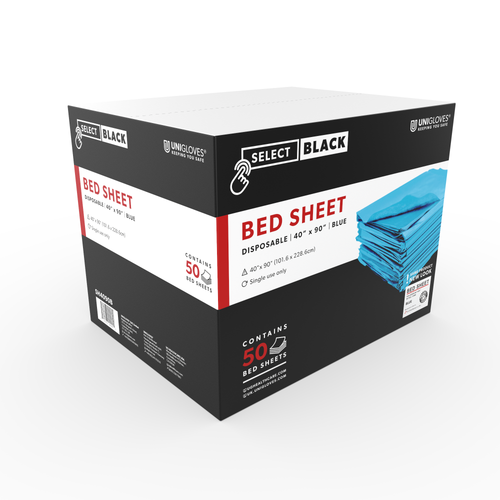 Select Black Bed Sheets - Blue