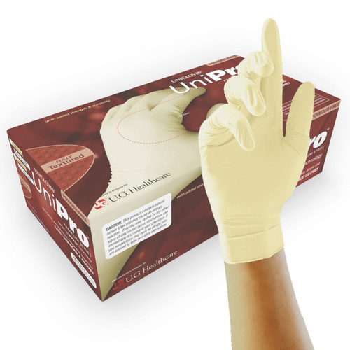 UniPro Latex gloves PK 100