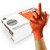 Grabber Orange Nitrile gloves