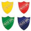 HEAD GIRL ENAMEL SHIELD BADGE