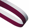 MAROON & WHITE RIBBON