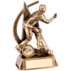 Stunning gold male lawn bowls award available in 2 sizes and with free engraving too.