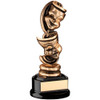 Upright standing Drama comedy and tragedy masks trophy for those fabulous acting performances.