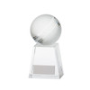 Stunning cricket ball crystal glass trophy award