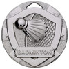 50mm embossed Silver Badminton Medal with FREE engraving