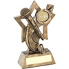 Stunning Music Microphone & Notes Star trophy to celebrate musical brilliance.