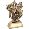 Theatre drama comedy and tragedy masks star trophy. Includes FREE personalised engraving.