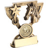 Horse head and horse shoe equestrian cup star trophy available in 2 sizes with FREE engraving.