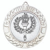 70mm Silver Wreath Flame & Torch Medal Award