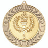 70mm Antique Gold Wreath Flame & Torch Medal Award