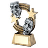 Beautifully detailed drama masks trophy FREE engraving
