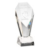 Exquisite corporate premium glass diamond cut trophy