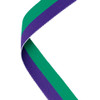 Purple & Green Medal Ribbon at 1stPlace4Trophies