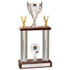 Gigantic 2 Tier Silver Column Tower Trophy Cup