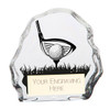 MYSTIQUE Ball & Club Golf Glass Trophy