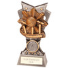 SPECTRE Silver Resin Ball & Wicket Cricket Trophy