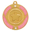 Glitter Star 50mm Pink Dance Medal 