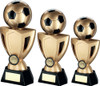 Football Black & Gold Cup Trophy Available in 3 sizes