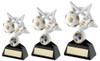 White & Gold Football Resin Star Award available in 3 sizes.