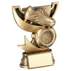 Bronze gold football cup trophy 