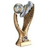 Football & Boot in Goal Net Trophy With Custom Logo