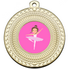 Little Ballet Dancer Premium Pink Dance Medal 50mm