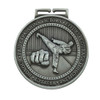 Olympia Karate Die-Cast Thick Metal Medal 70mm in Silver
